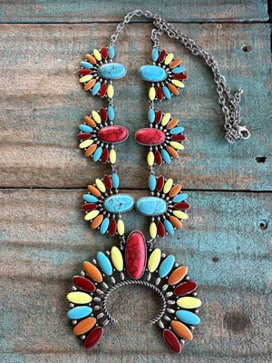 Aztec Headdress Necklace