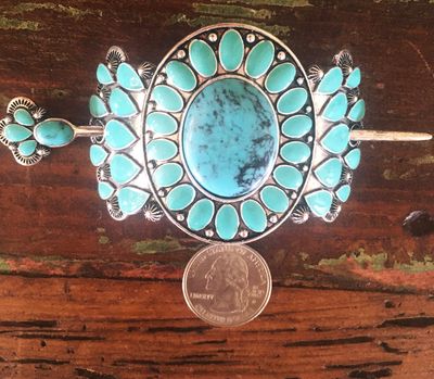 Big Blue Hair Pin