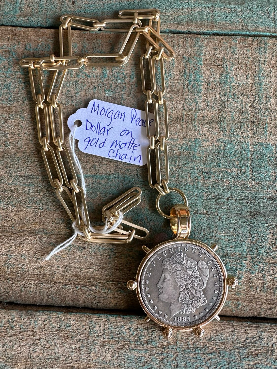 Morgan Peace Dollar With Gold