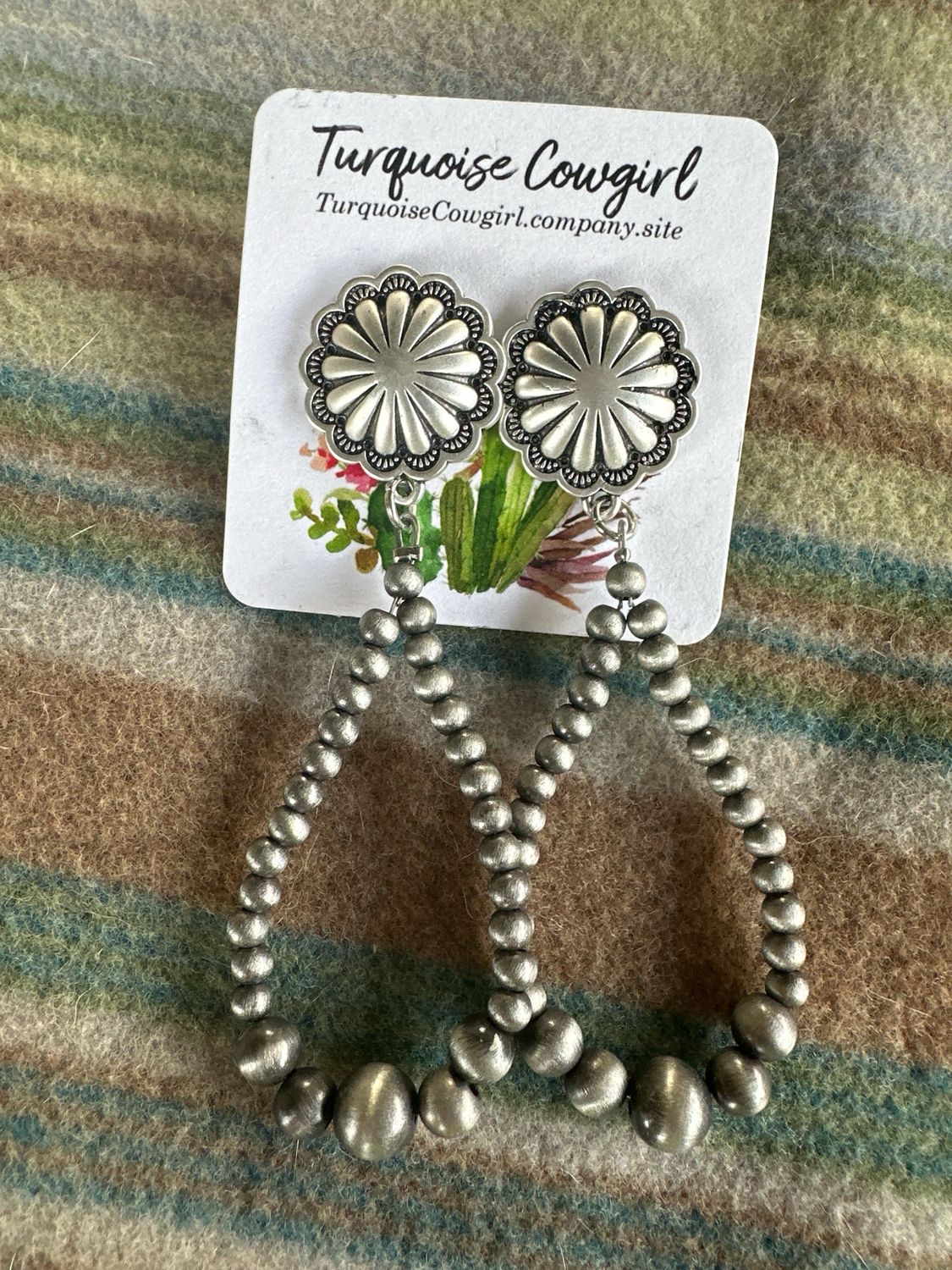 Concho N Pearl Dangles