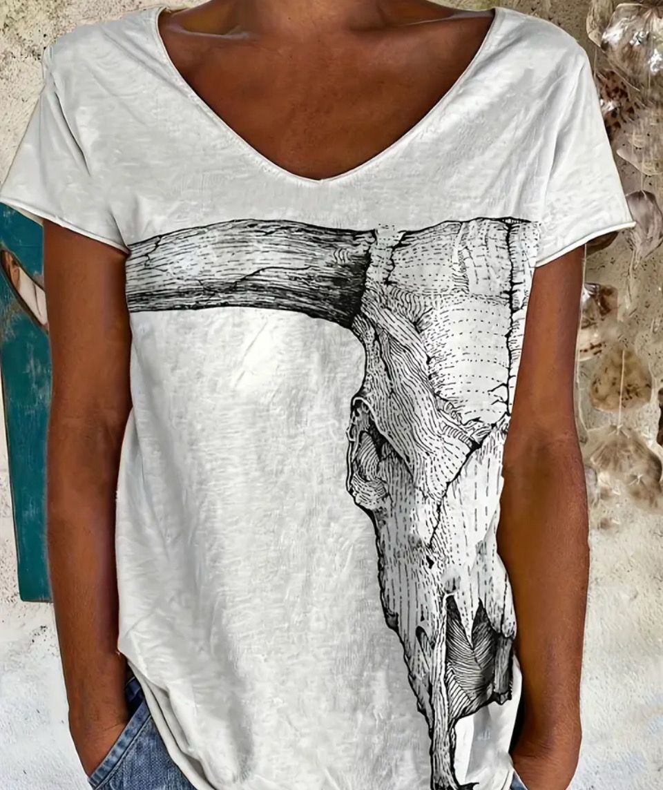 Steer Skull Tee-XL