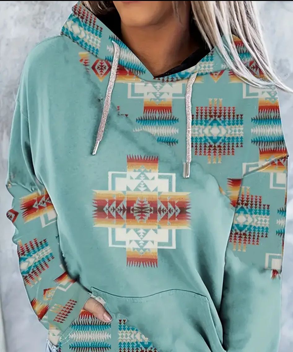 TRIBAL SKY HOODIE-SMALL