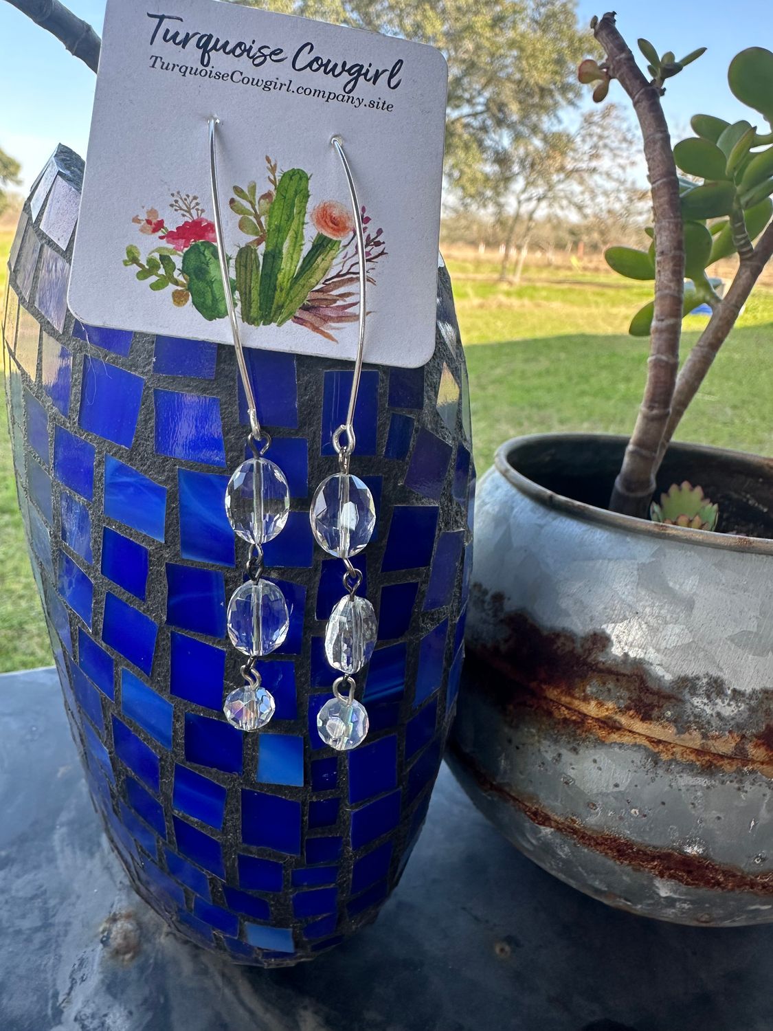 Vintage Glass Dangles