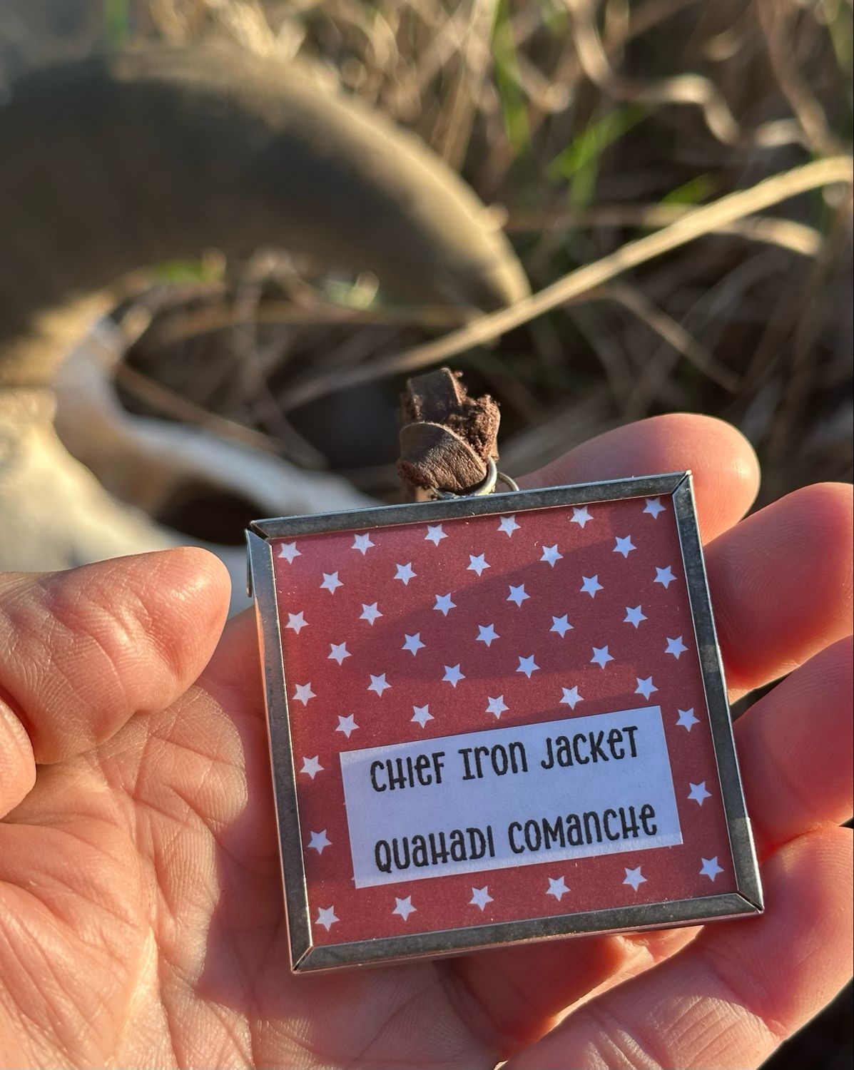Chief Iron Jacket Framed Glass On Bison Lacing