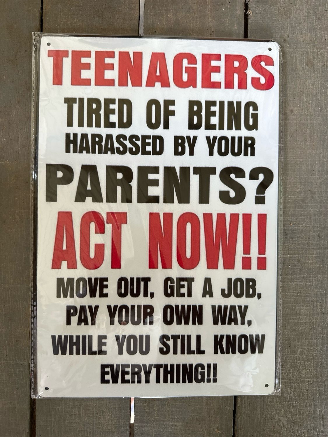 Tin Sign 11