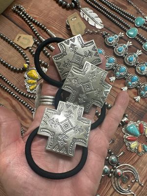 Southwestern Cross Ponytail Hairband