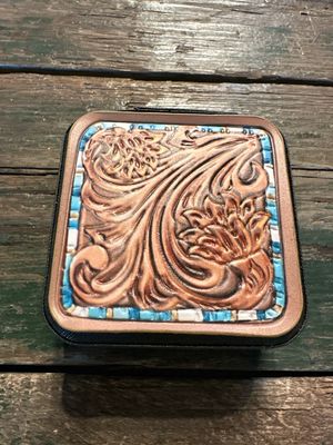 Leather Wave-TRAVEL JEWELRY CASE