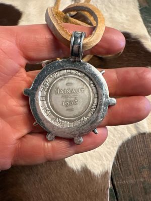 Belgian Hainaut Coin-saddle bison leather