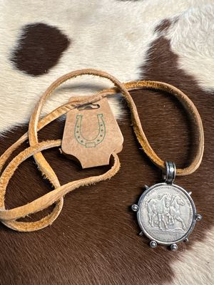 Belgian Hainaut Coin-saddle bison leather