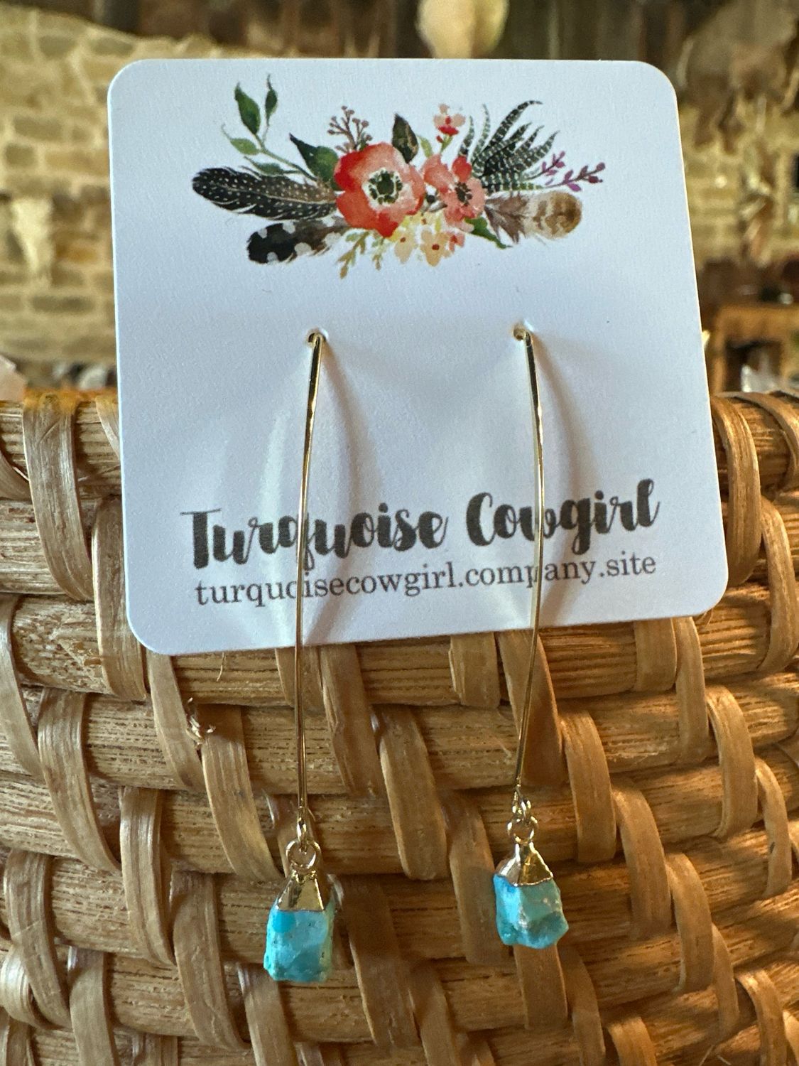 Turquoise Tear Earrings