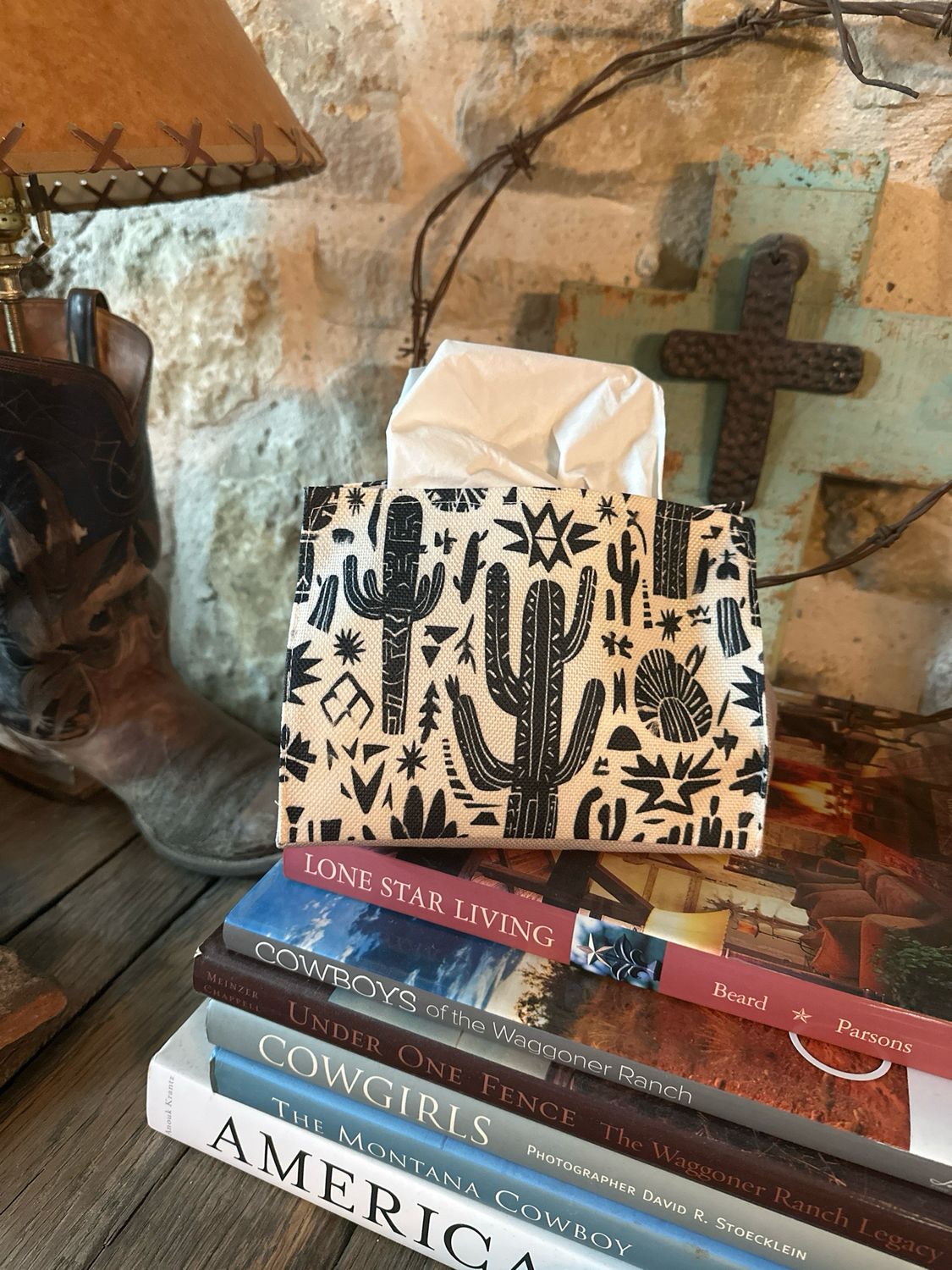 Western/Southwestern Tissue Holder-CACTUS