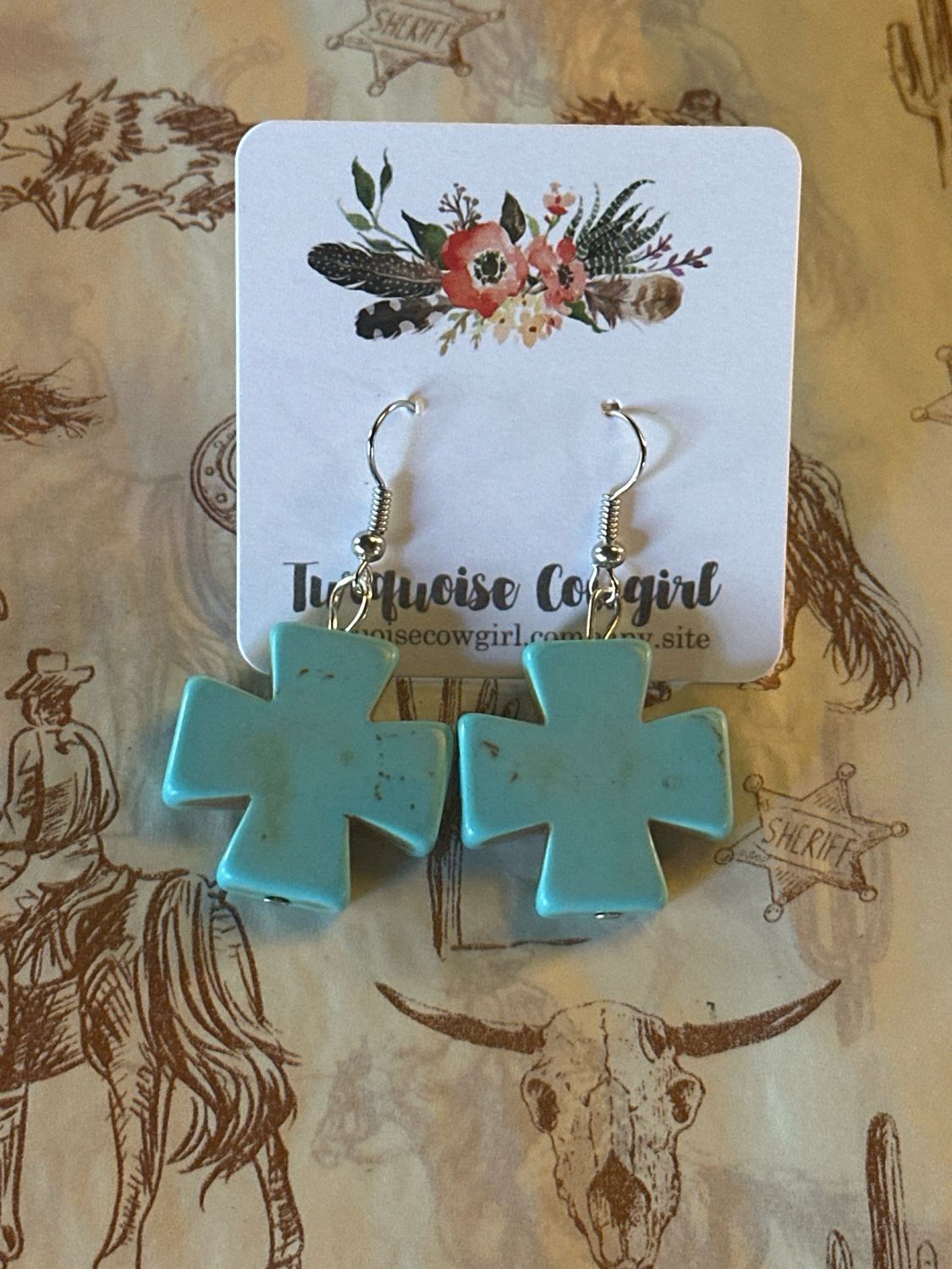 Chunky Cross Dangles