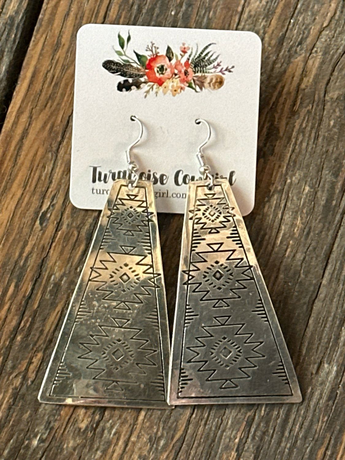 Aztec Dangles-SILVER