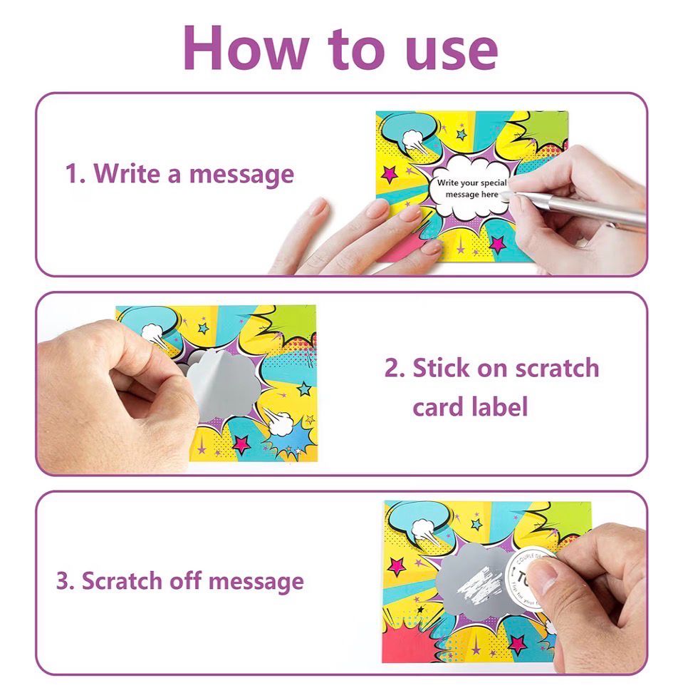 Super Fun Scratch Off Cards-sold In packs of 10