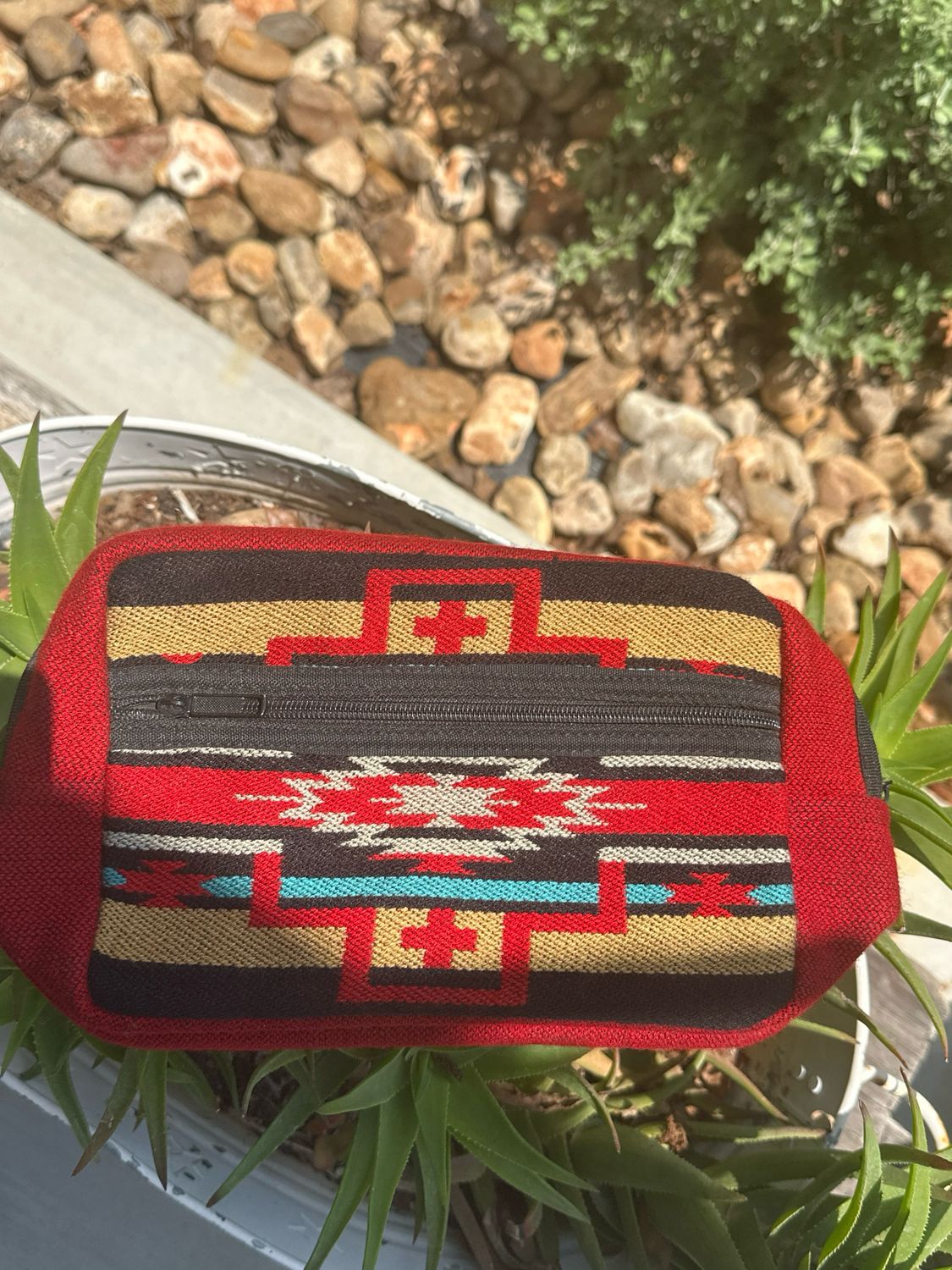Native Zipper Bag-red