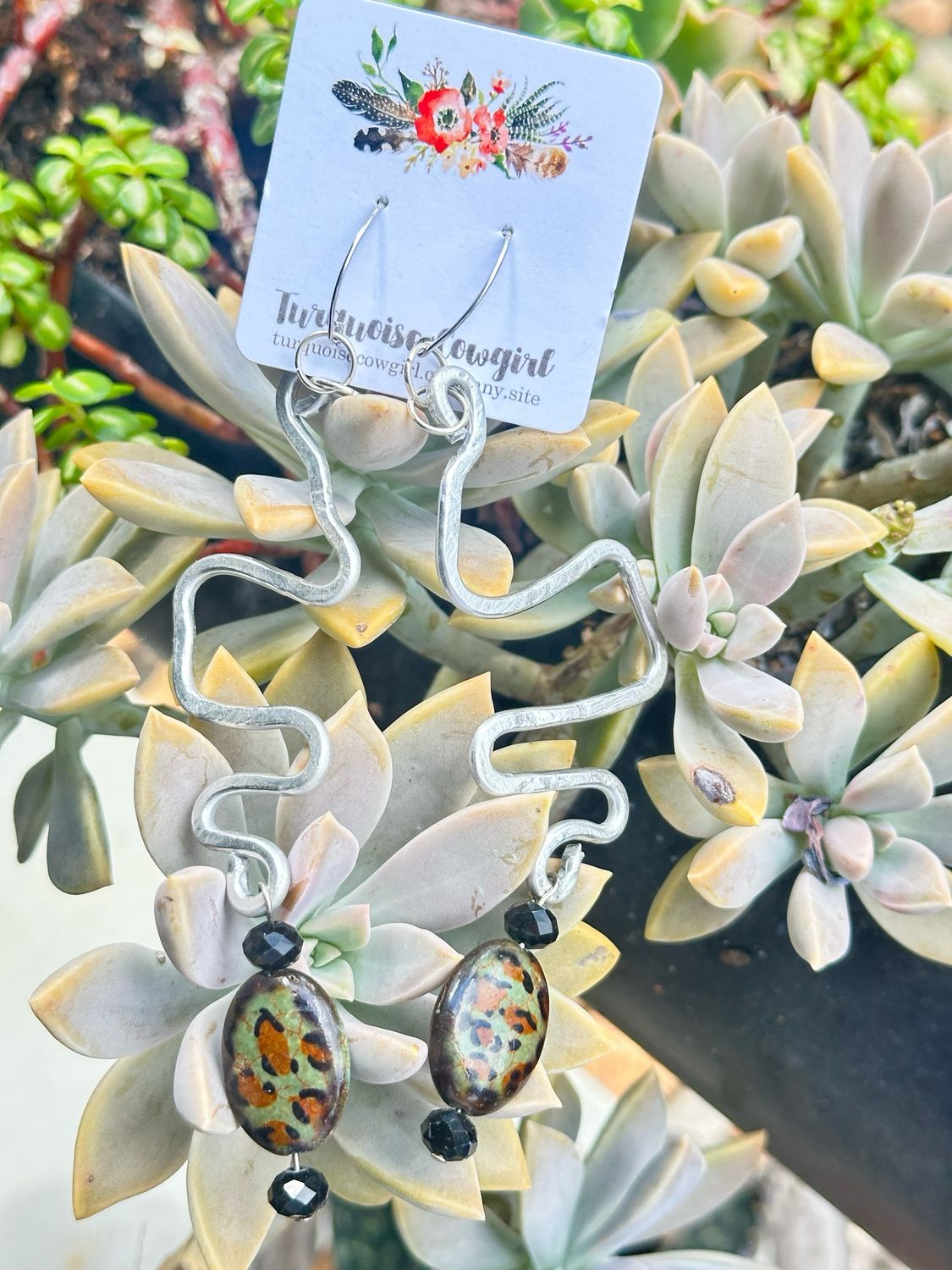 Swamp Leopard Dangles
