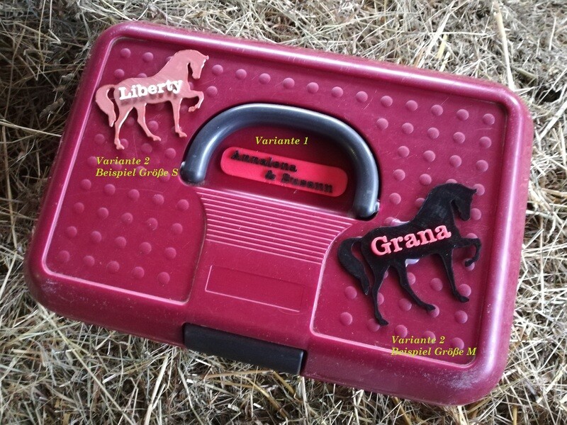 Namensschild Putzbox/-tasche