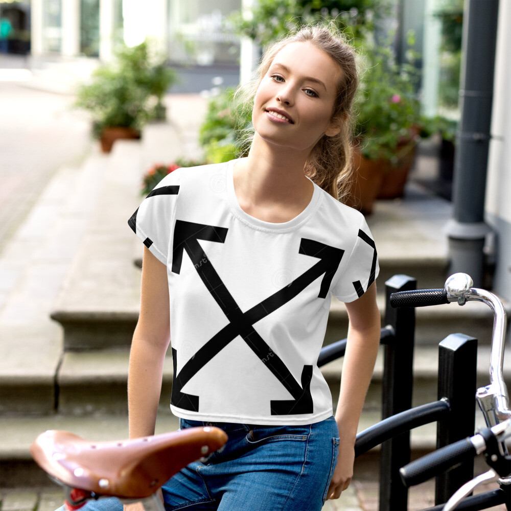 All-Over Print Crop Tee