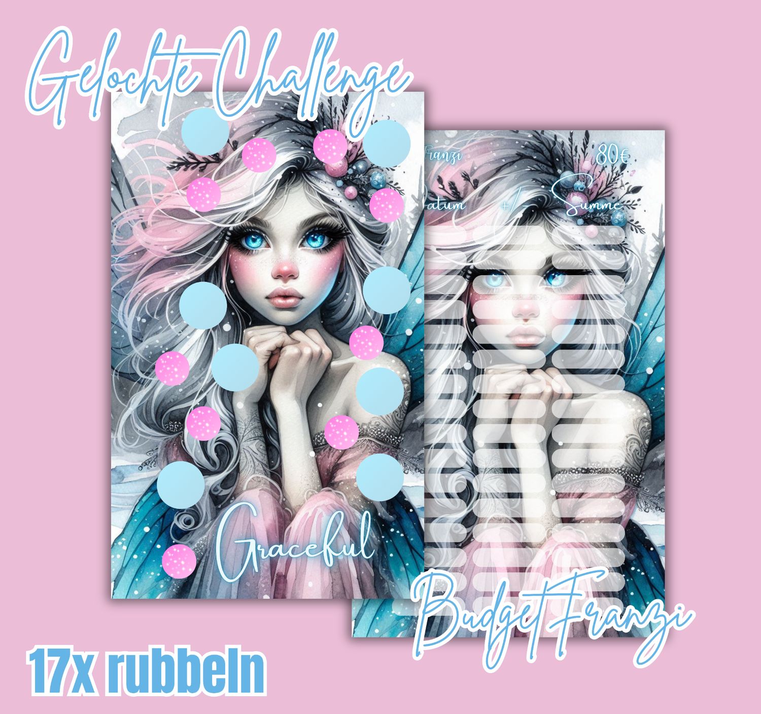 Gelochte Sparchallenge Graceful Sparspiel A6 Binder