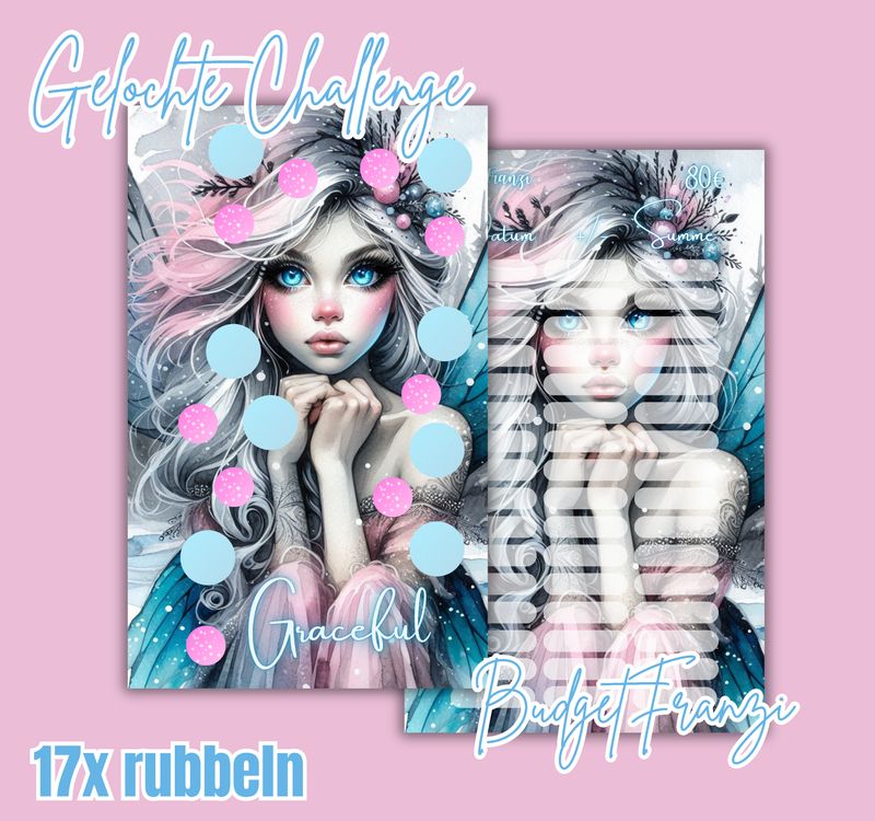 Gelochte Sparchallenge Graceful Sparspiel A6 Binder