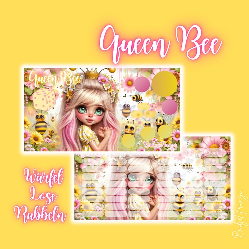 Mixchallenge Sparchallenge Queen Bee  Budget Sparspiel A6 Binder