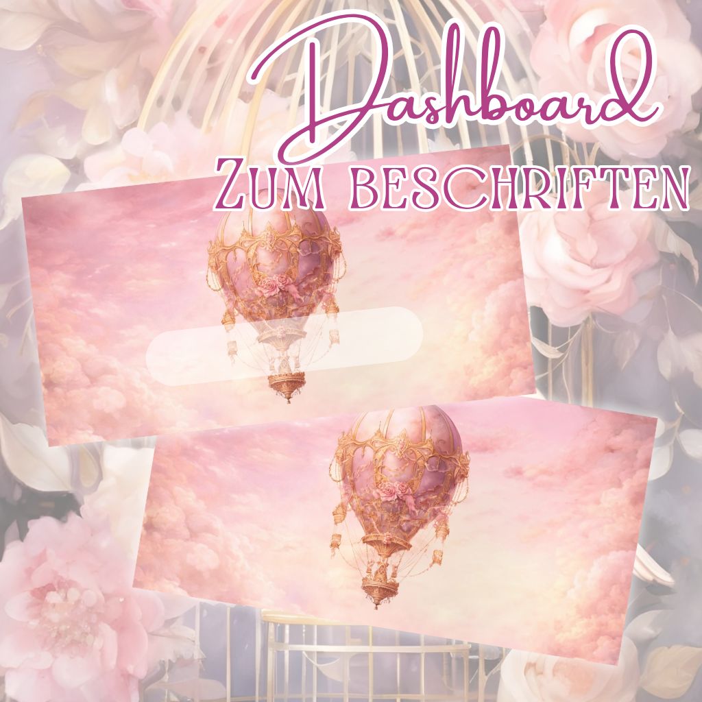 10er Set Dashboard für die Zippertasche Wünsche rosa Deckblatt Budget für den A6 Binder gedruckt Budgetieren Umschlagmethode