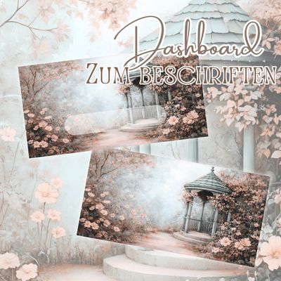 10er Set Dashboard für die Zippertasche Häuschen Deckblatt Budget für den A6 Binder gedruckt Budgetieren Umschlagmethode