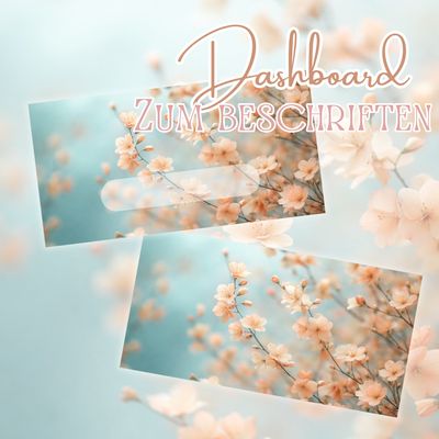 10er Set Dashboard für die Zippertasche Frühling Deckblatt Budget für den A6 Binder gedruckt Budgetieren Umschlagmethode