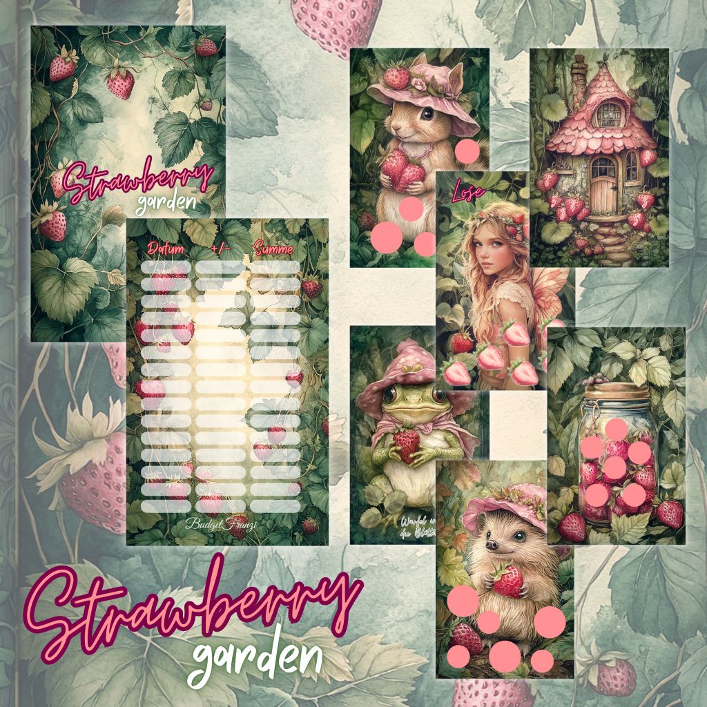 Sparspiel Strawberry Garden Budget Sparspiel A6 Binder