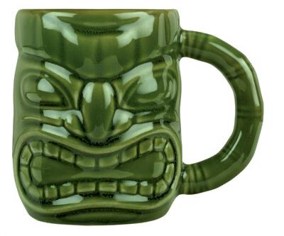 Vaso Verde TIKI 16 oz vidrio (Precio por Unidad)