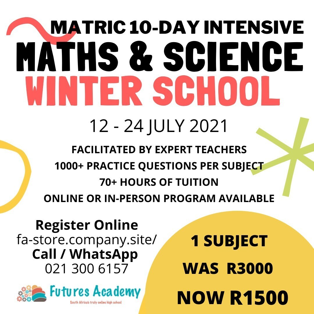 GR 12 MATHS &amp; SCIENCE WINTER SCHOOL