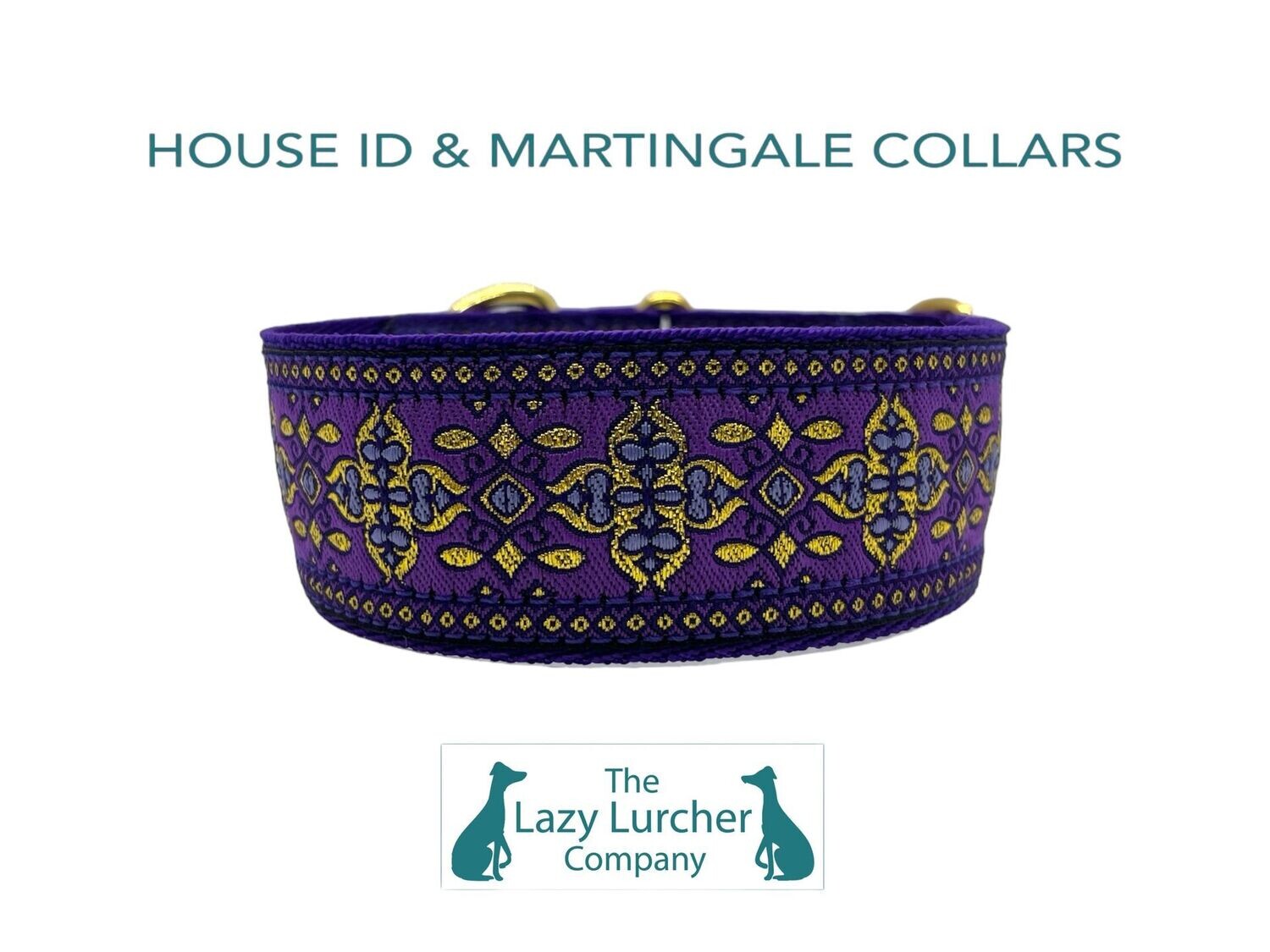 Zante Purple House ID Collar, Size 11-13"