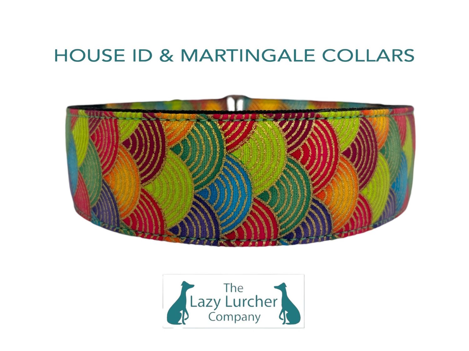 Rainbow Shells House Collar or Martingale