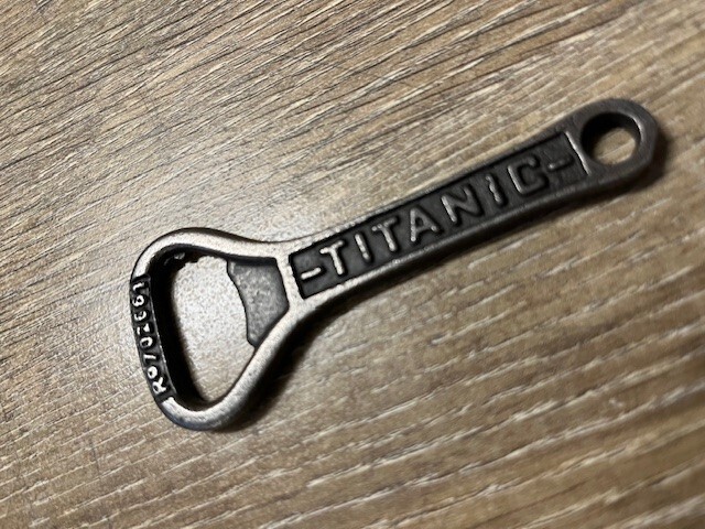 Titanic bottle opener