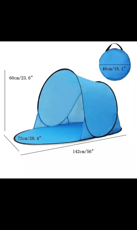 Beach Tent Pop-up Tent Camping Automatic Portable  Summer Sea Sun Shelters Garden Outdoor   Water resistant Tent