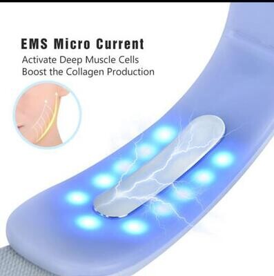 Electric LED Photon Face Slim V-Line Lift Up Belt Machine Therapy Facial Lifting Device Infrared Face Slimming Vibration Massage