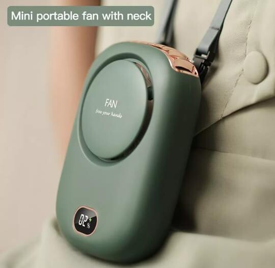 Summer new lazy hanging neck portable mini fan 3 speed adjustable fan USB rechargeable desk outdoor travel мебель для барби 40*