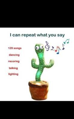 2021 HOT Kawaii Talking Toy Dancing Cactus Voice Doll Speak Talk Sound Record Repeat Toy Cactus Toys Children Kids Toy Gift