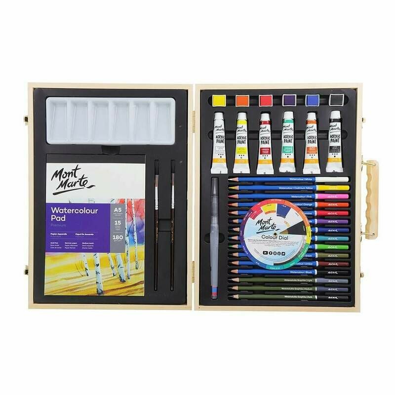 Beginners Watercolor Box 33pc