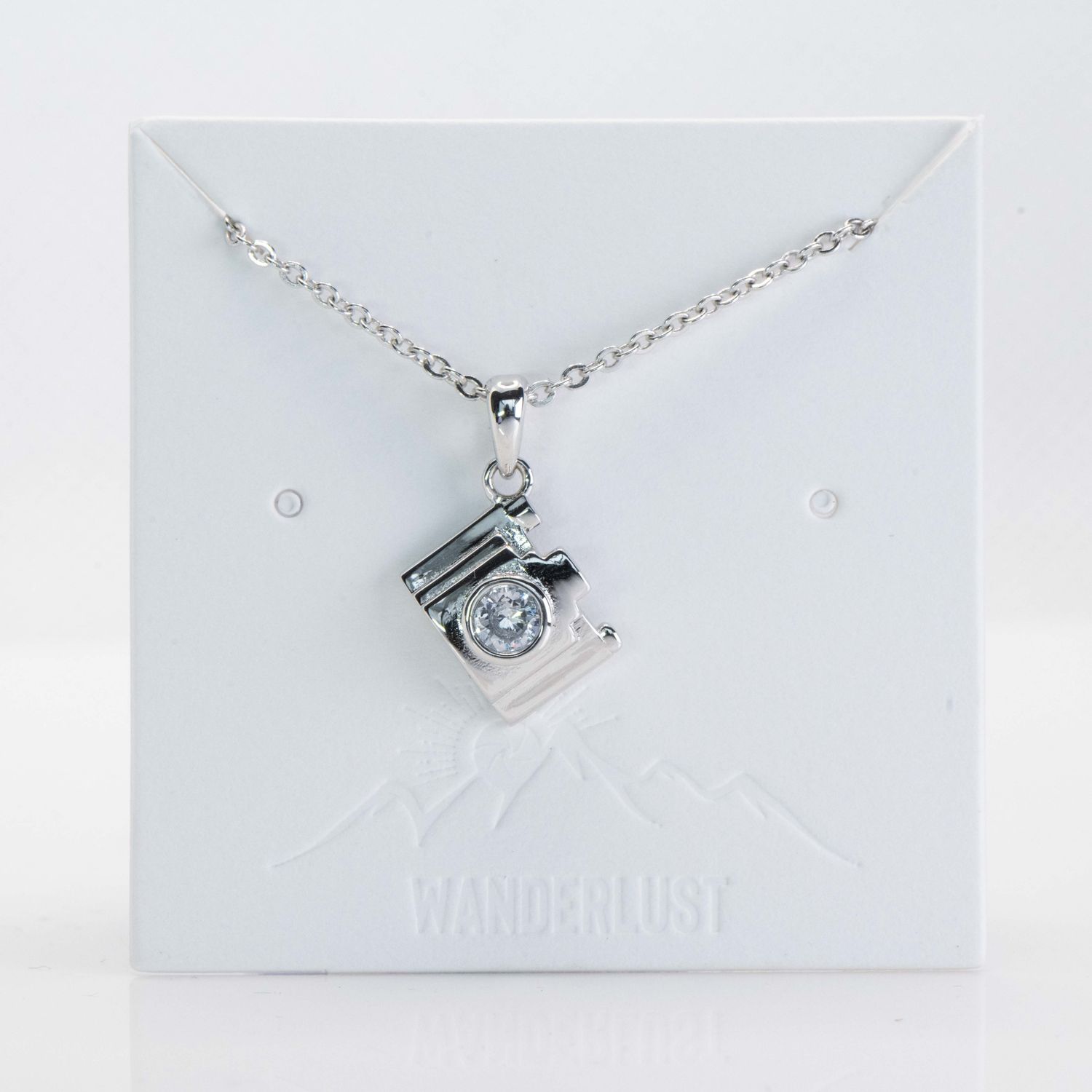925 Silver Camera Pendant Choker