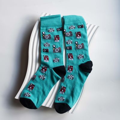 Cotton Women&#39;s Socks Little Cameras