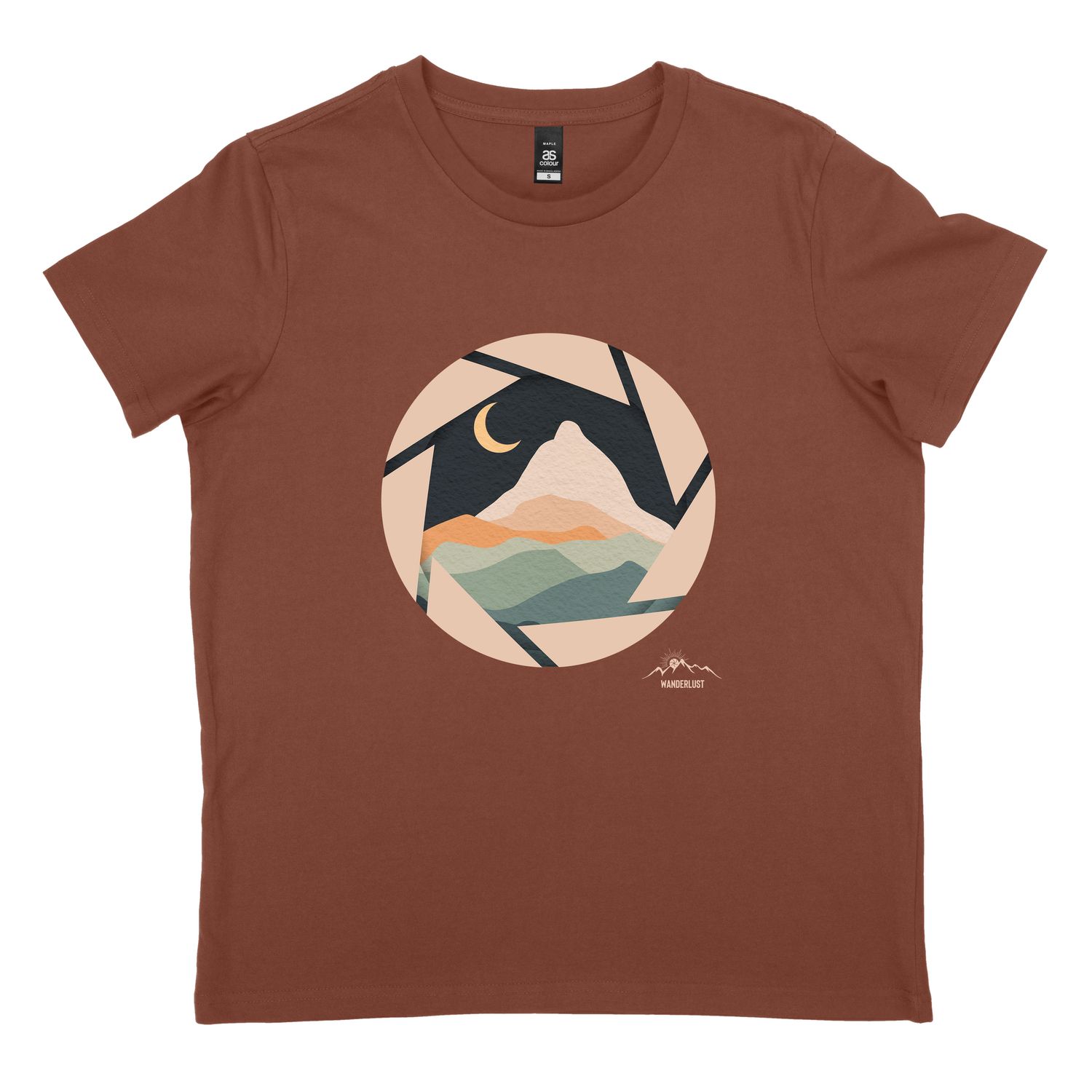 Mountain at Night | Women&#39;s AS Colour Maple Tee