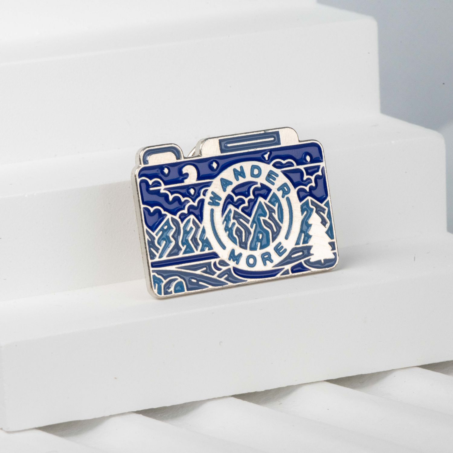Wander More Camera Pin