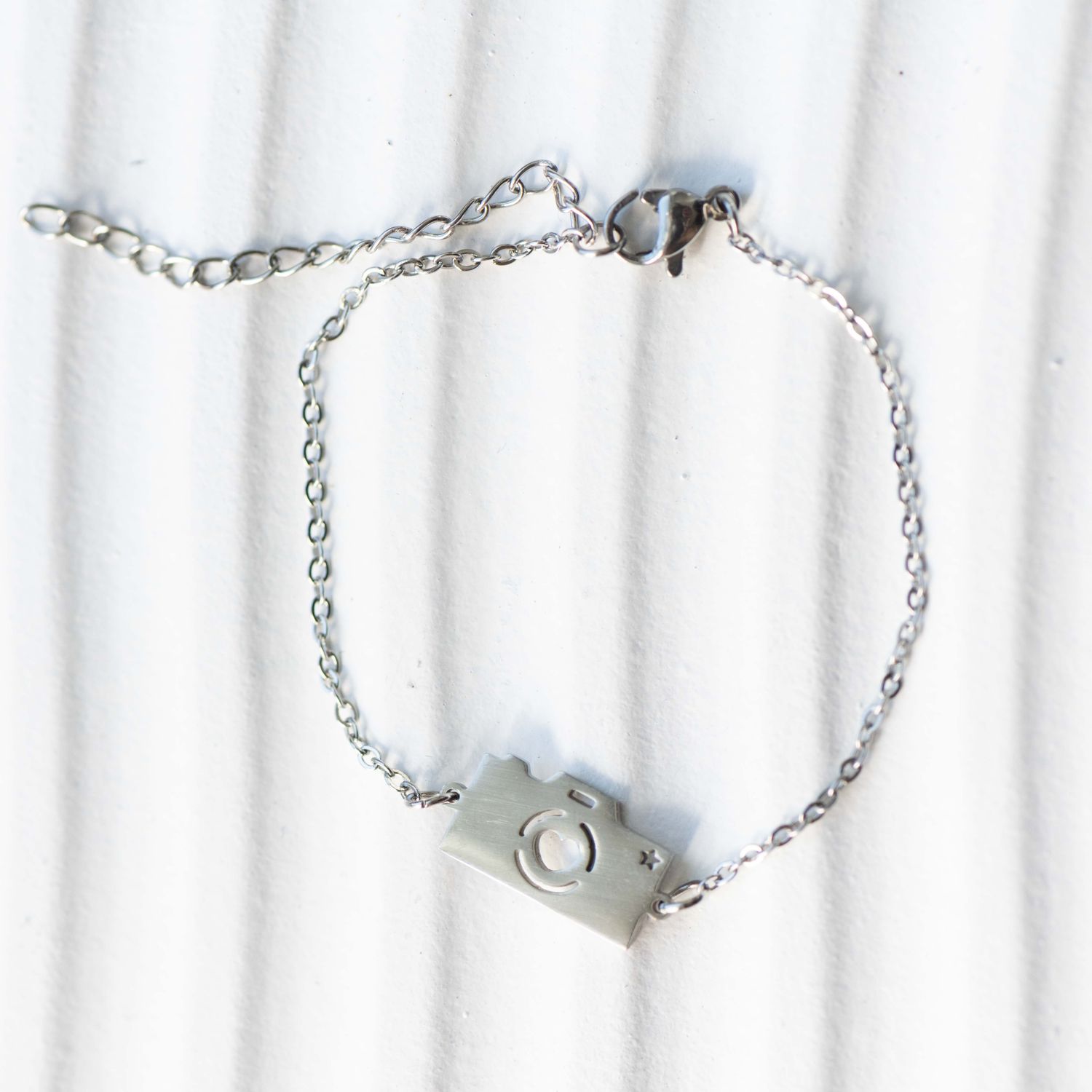 Stainless Steel Camera Bracelet | Silver