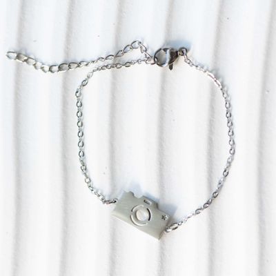 Stainless Steel Camera Bracelet | Silver