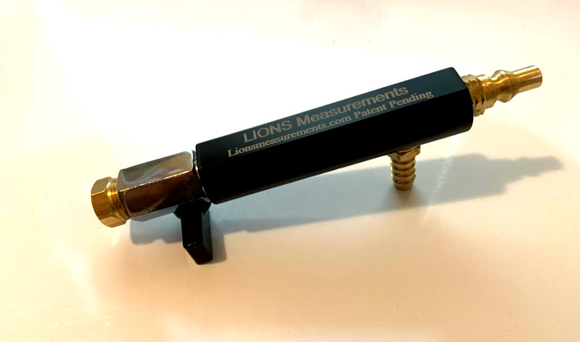 RV Liquid Propane Quick Connect Measuring Manifold