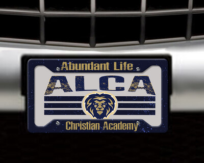 License Plate with Optional Frame