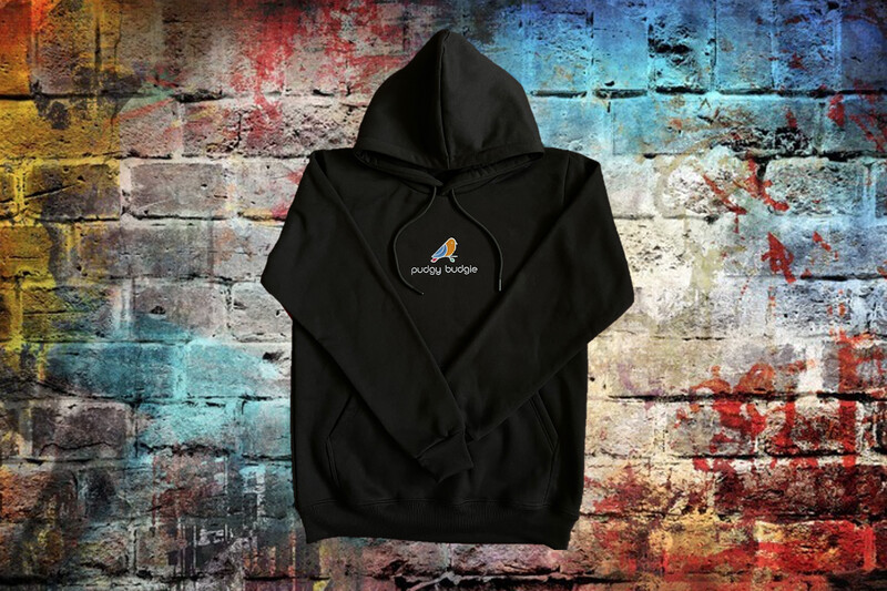 Black Pudgy Budgie® Classic Hoodie
(Made in Melbourne)
