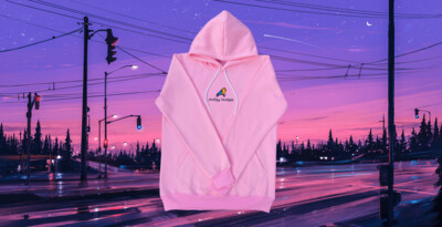 Pink Pudgy Budgie® Classic Hoodie
(Made in Melbourne)