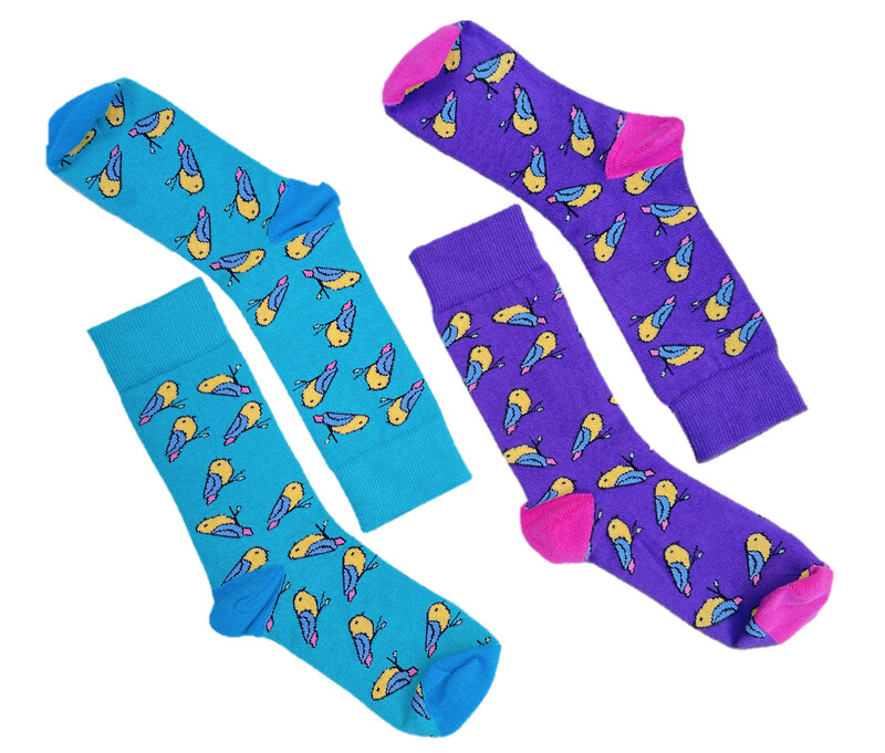 Pudgy Budgie® Novelty Socks -  Double Trouble (Made in Melbourne)